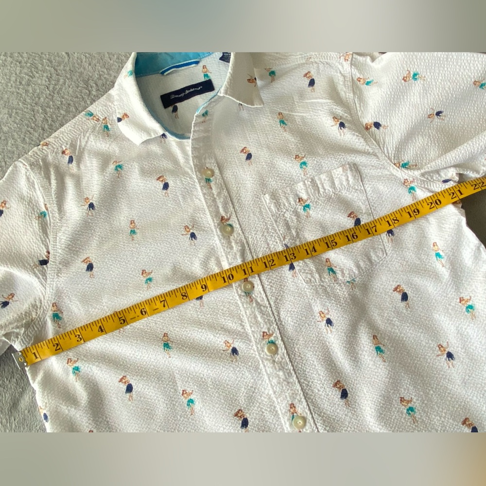 Tommy Bahama Mens Hula Oasis Camp Shirt short sleeve sz Small - Picture 11 of 12